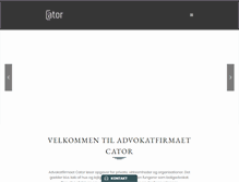 Tablet Screenshot of cator.dk